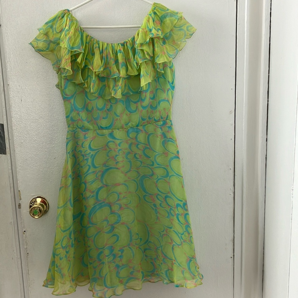 Vintage 50/60’s silk chiffon mini dress